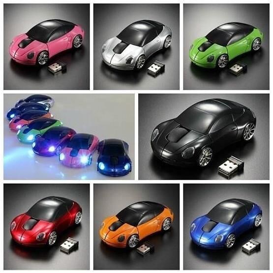 LI You Electronics 039 Car Shaped Wireless 1800DPI Optical frequency Battery Mouse Mice Laptop USB 2.4G