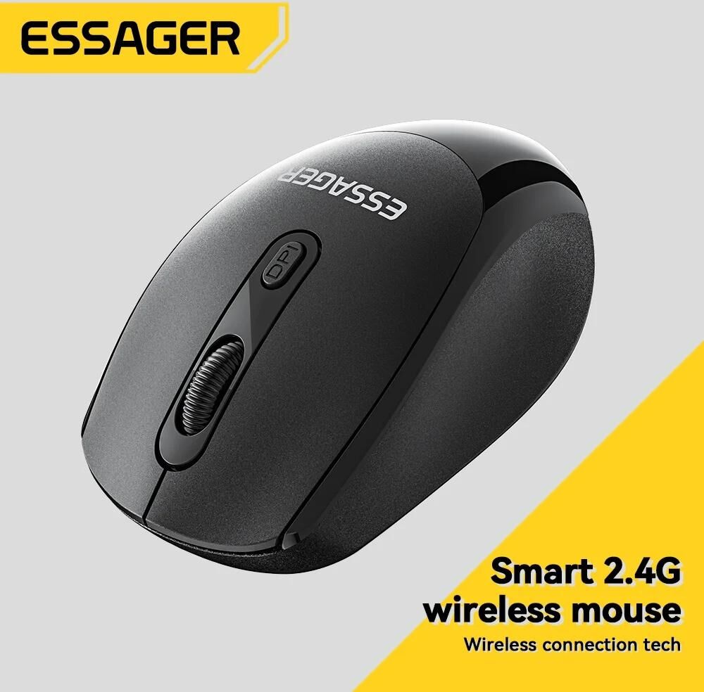 Essager Wireless Mouse Bluetooth5.0 Mouse Ergonomic 1600DPI For MacBook Tablet Laptops Computer PC 2.4G Mice