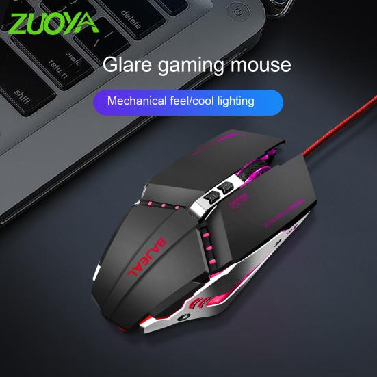 ZUOYA Wired Mouse Ergonomic Quick Response Professional Anti-slip Sensitive Comfortable Grip 7 Buttons Gaming Mouse Optical USB Wired Mice for Laptop