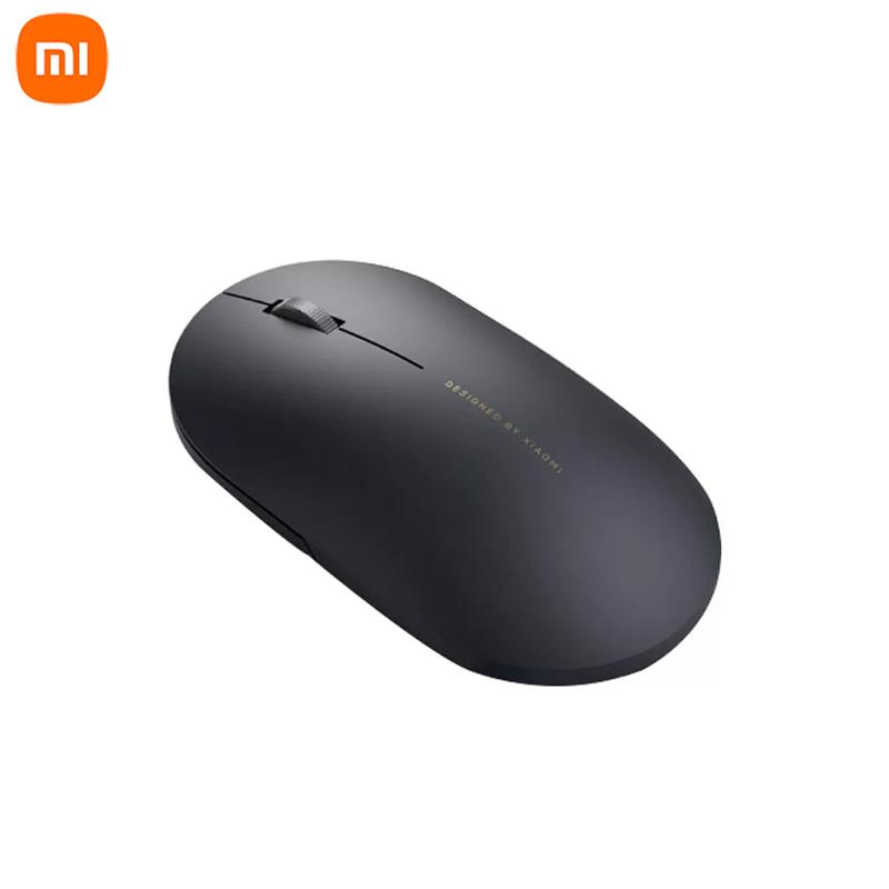GLOBAL XIAOMI MALL Original Xiaomi 2.4GHz Wireless Mouse 2 WiFi 1000DPI Optical Portable Mice Streamlined Shape for PC Laptop Notebook Office Game