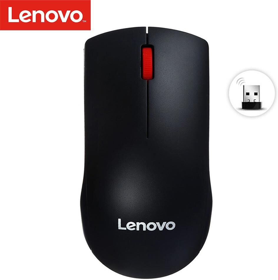 Lenovo M120 Pro Wireless Mouse 2.4GHz Laptop Mouse with USB Receiver Lightweight Ergonomic Optical