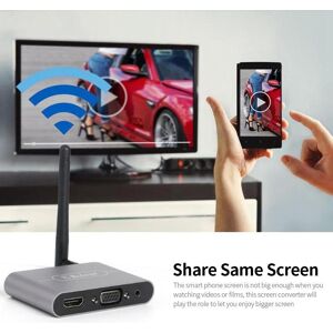 TOMTOP JMS X6W Plus 4K Wireless Display Receiver 2.4GHz&5GHz Dual-frequency Wireless Dongle with External