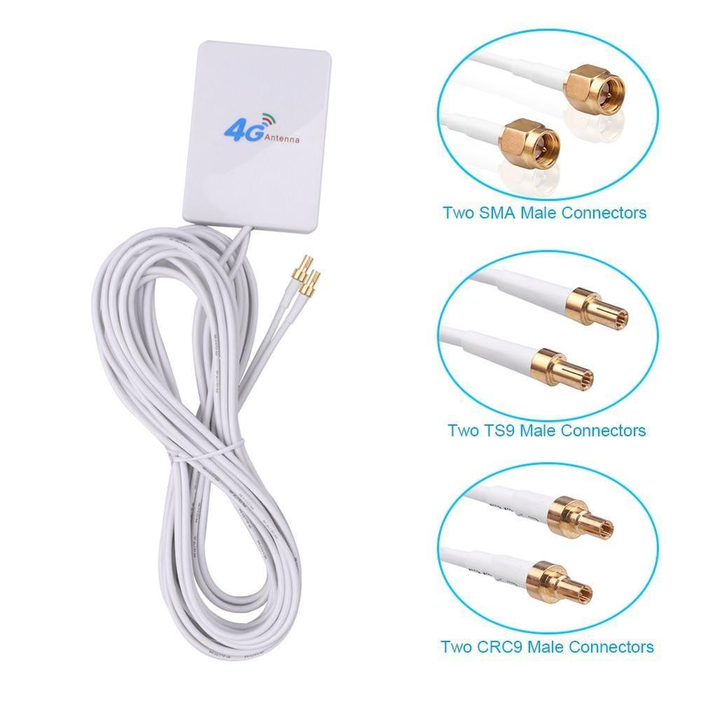 New May May 3G 4G LTE Router Modem Aerial External Antenna with TS9 / CRC9 / SMA Connector Cable ZTE 4G  Antenna