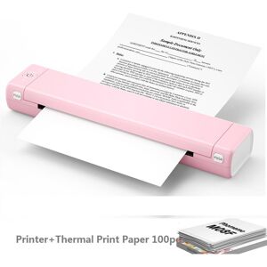 SHENZHEN THINKCARE TECHNOLOGY Bluetooth Thermal Printer Portable Household mini A4 Printer for PC/Phone A4 mobile no ink need document printer +100pcs print paper