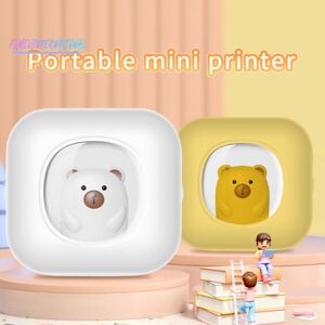 Art Creativity Mini Inkless Sticker Printer Bluetooth-compatible Portable - with Thermal Paper Wireless Photo Printer for IPhone/iOS Pocket Printer