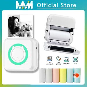 The best future 2024 Portable Mini Thermal Printer Wirelessly BT 203dpi Photo Label Memo Wrong Question Printing With USB Cable Imprimante Portable