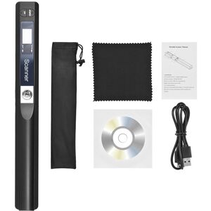 Cmperipheral Portable Handheld Wand Wireless Scanner A4 Size 900DPI JPGPDF Formate LCD Display with Protecting