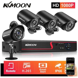 KKmoon DVR Video Recorder & 4 Security Cameras Set Security Recording System 8CH 1080P Full High