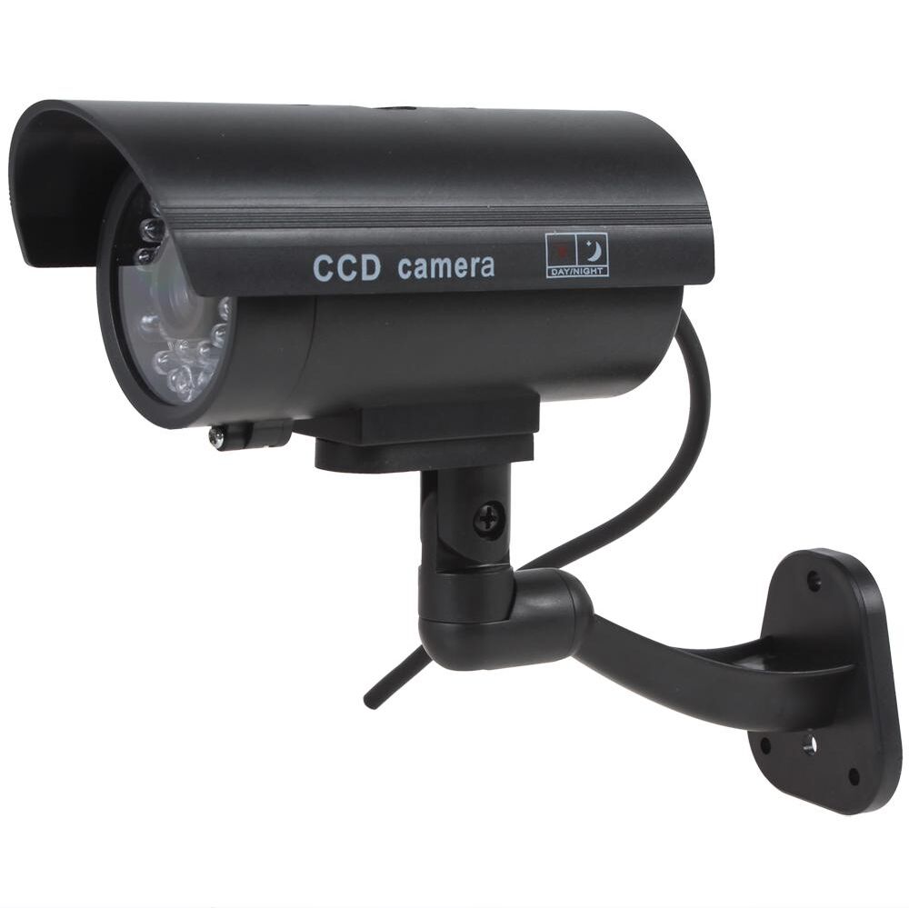 Consumer electronic products Waterproof CCTV False Emulational Outdoor Fake Dummy Camera Decoy with Wireless LED