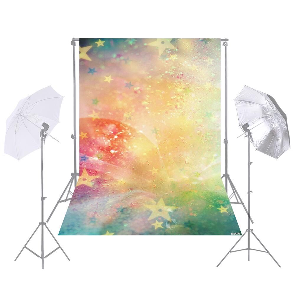 Andoer Photography Background Colorful Shiny Star Backdrop for DSLR Camera Photo Studio Video