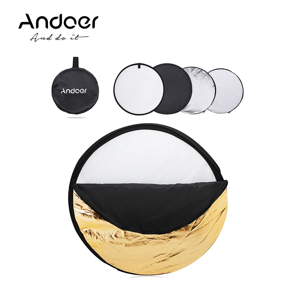 Andoer 5in1 24" 60cm Disc Multi Photography Studio Photo Light Reflector