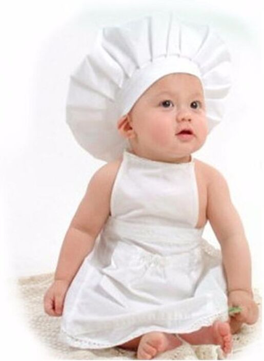 Sweetly baby mall Cute Baby Cook Chef Baby Photography Prop Crochet Clothes Costume Beanie Photography Photo Props