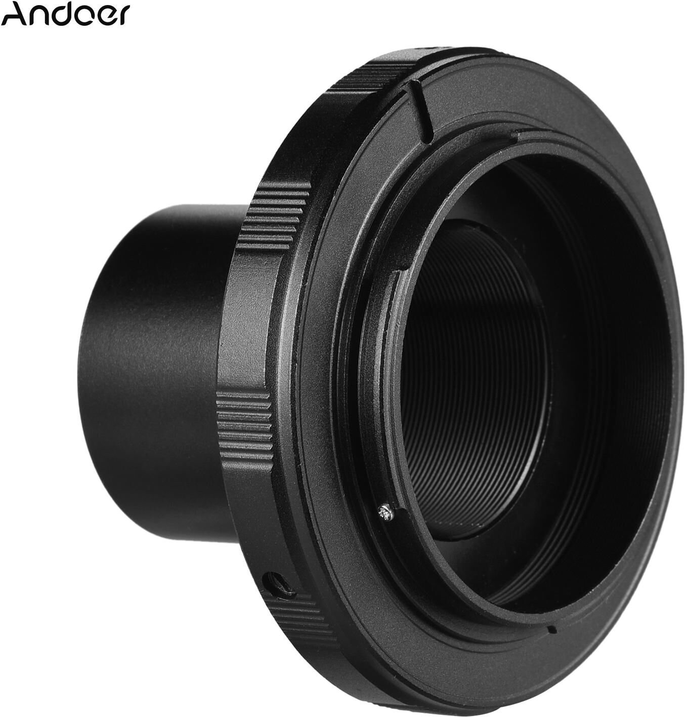 Andoer Camera Telescope Adapter Ring Photography Accessory Replacement for Nikon Camera 1.25 Inch