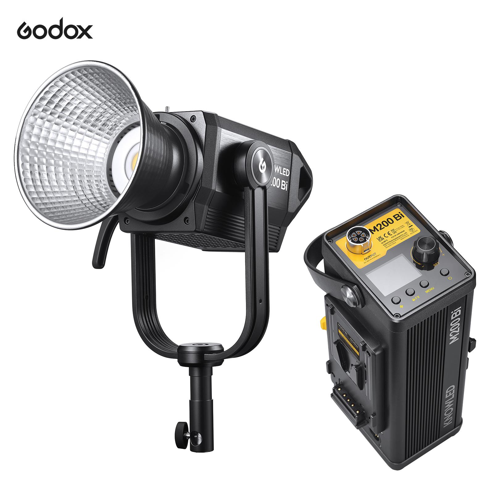 Godox M200Bi Professional Studio LED Video Light 230W Photography Fill Light 2800K5600K Dimmable