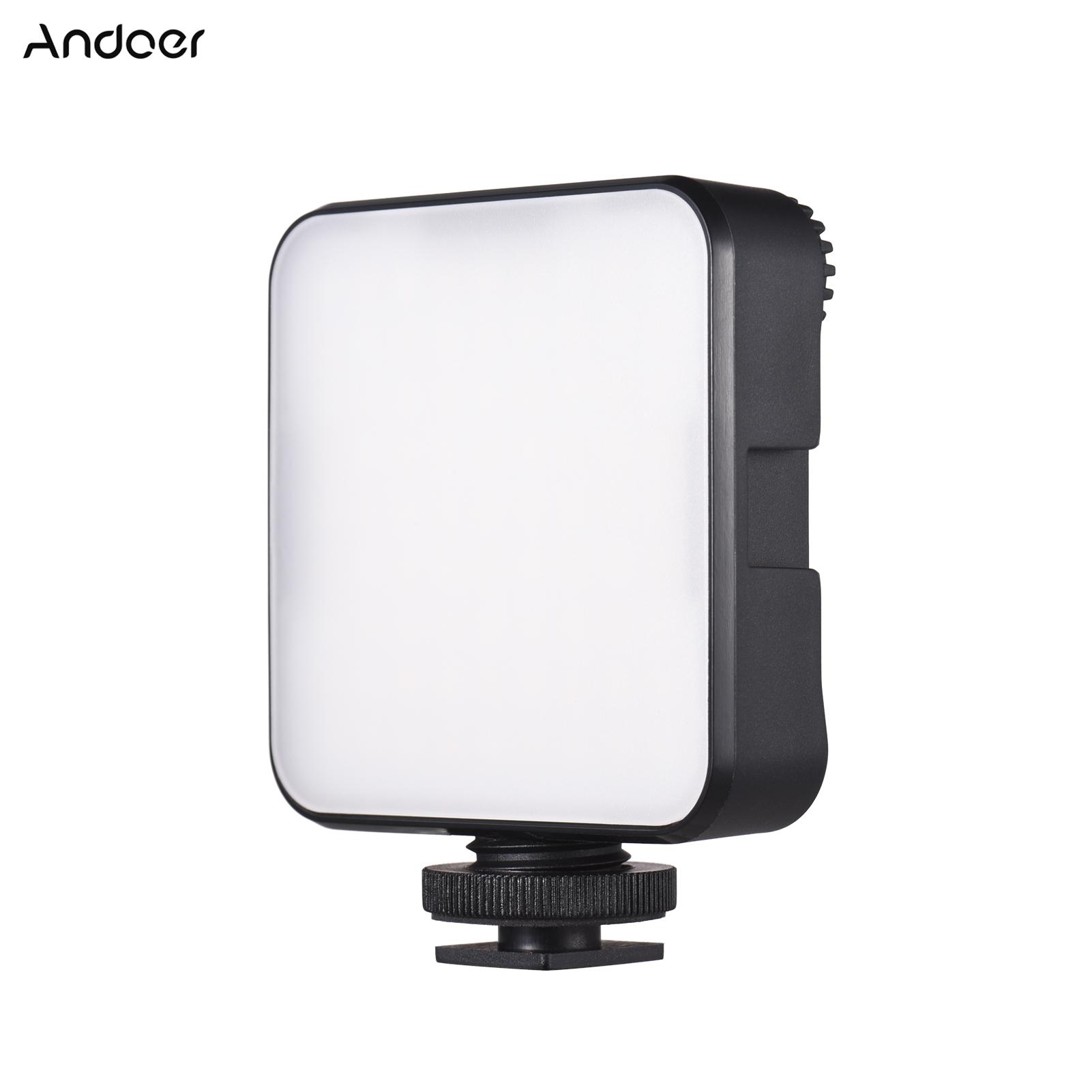 Andoer ST81 Pocket Rechargeable LED Video Light Photography Fill Light 2500K-9000K Bi-color
