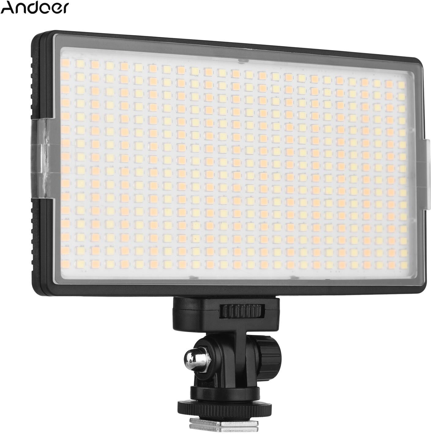 Andoer LED-416 LED Video Light Professional On-Camera Photography Light Panel 416PCS Bright Light