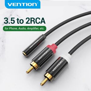 Vention RCA Cable 3.5mm Femlae to 2RCA Male Stereo Audio Cable for Home Theater DVD 1m 1.5m 2m