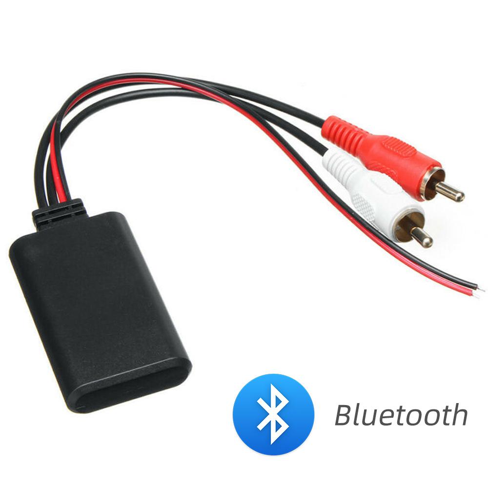 YJMP Car Wireless Bluetooth AUX Adapter HIFI Stereo Audio Music Receiver 2RCA Interface or USB To 3.5mm Jack Audio Line for Car Speaker