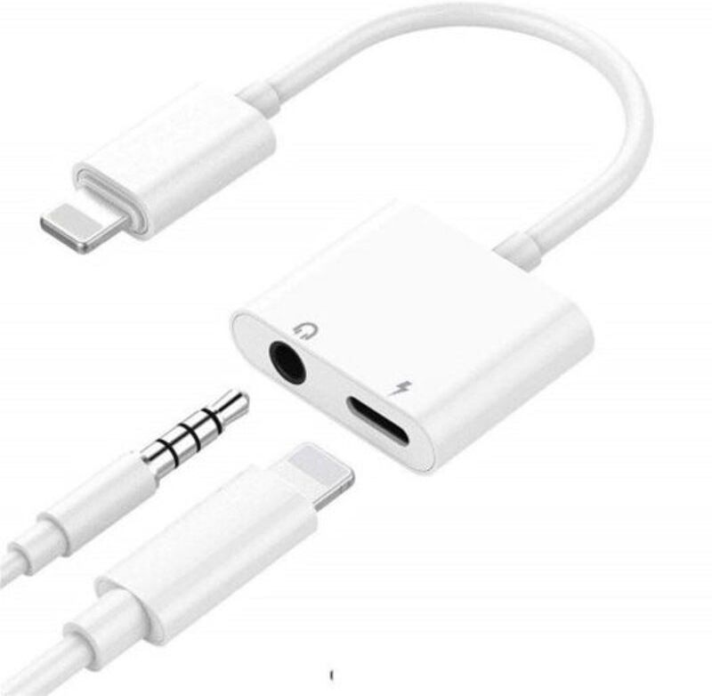 HOD Health&Home 3.5Mm Aux Headphone Jack Audio Adapter For Iphone7 / Plus 8 8Plus X Xs Max Xr White