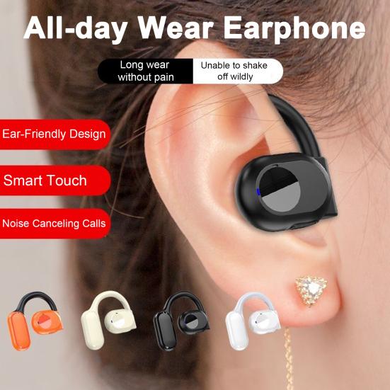 LOMEII Electronic 1 Pc Wireless Headset Directional Sound Ear Hanging Noise Reduction Low Latency Bluetooth-compatible 5.3 Headphones