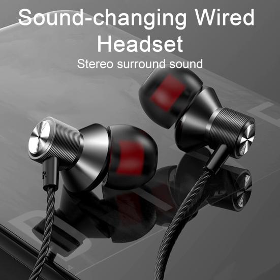 LOMEII Electronic Excellent Wired Headphones Stereo Surround Dynamic Sound Phone Call