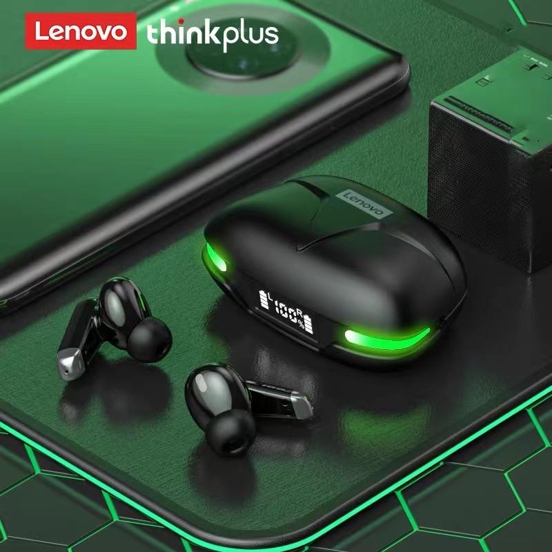 LENOVO Electronic Original Lenovo GM3 Bluetooth Headphone With Digital Display TWS Low Latency Gaming Headset Wireless Earphone Noise Cancelling