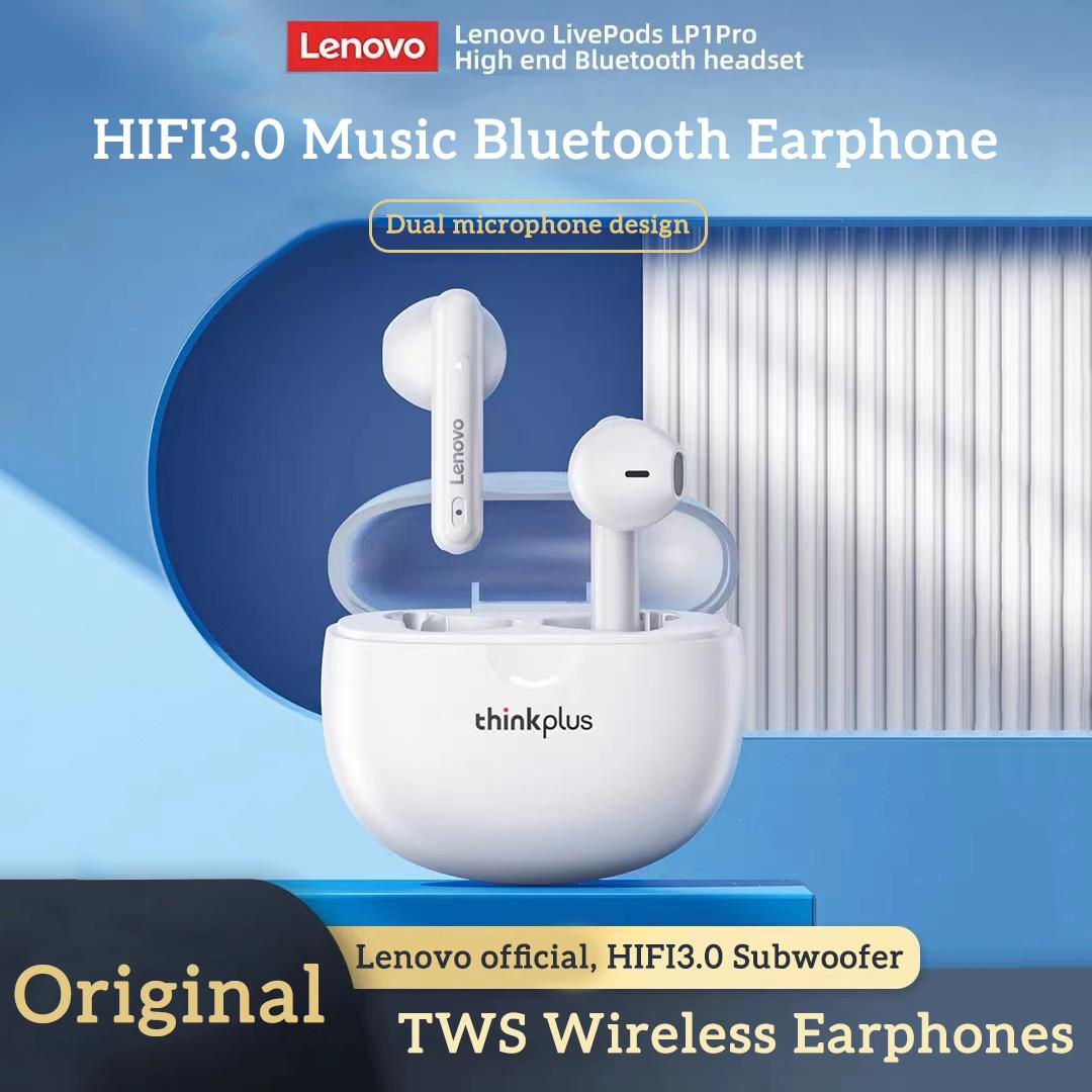 LENOVO Electronic NEW Original Lenovo LP1 Pro TWS Wireless Earphone Bluetooth 5.1 Dual Stereo Sport Noise Reduction Headphones 250mAh Long Standby