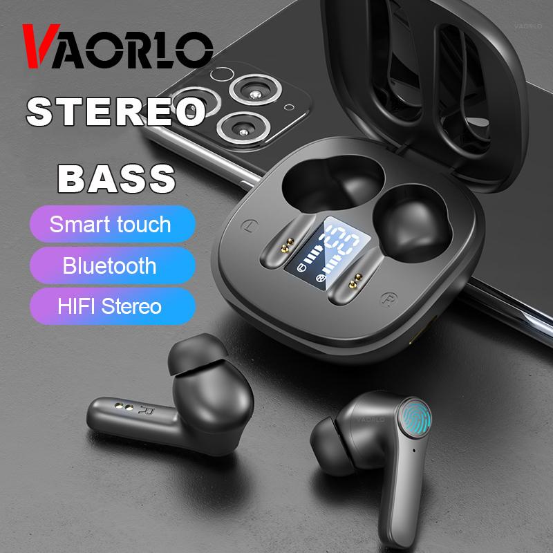 VAORLO LB518 Wireless Earphones Stereo Sound Bass Touch Control Noise Cancel Headphone Waterproof Earbuds For iphone Xiaomi Huawei