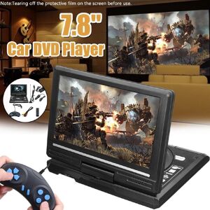 Crown Global 7.8 Inch Portable HD TV Home Car DVD Player VCD CD MP3 DVD Player USB SD Cards RCA TV Portatil Cable Game 16:9 Rotate LCD Screen