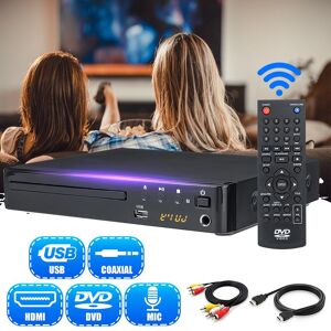 Sea Global HD DVD Player Support USB Port LCD DVD Player Compact Region Stereo Video MP4 MP3 CD USB Remote Control for TV Home