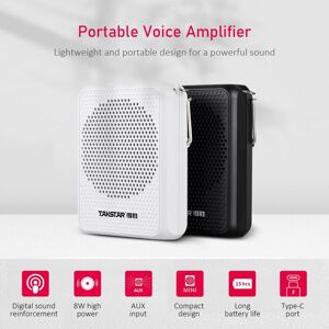TAKSTAR E126A Sound Amplifier Portable Rechargeable Mini Voice Amplifier with Wired Headmount