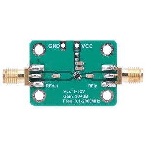 Smart Wears Gain 32dB Broadband RF Signal Amplifier Low Noise RF Signal Power Amplifier LNA 0.1-2000MHz Gain Broadband Module DC 9-12V