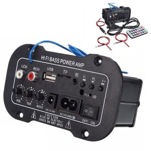 funmall 220V Car Bluetooth Hi-Fi Bass Power AMP Mini Auto Amplifier Stereo Radio Audio Digital Amplifier USB