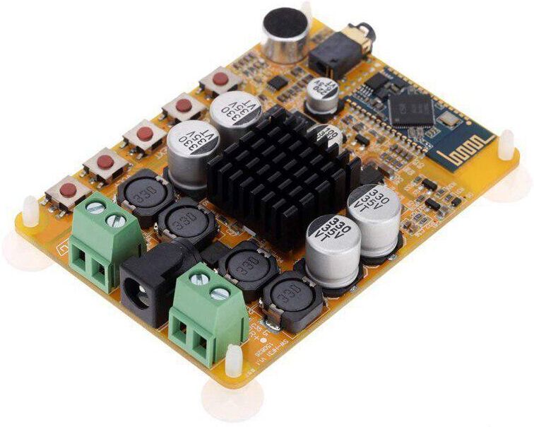 AZMEET TDA7492 Wireless Bluetooth 4.0 2*50W 2 channel Audio Receiver Stereo Digital  Amplifier Board Module