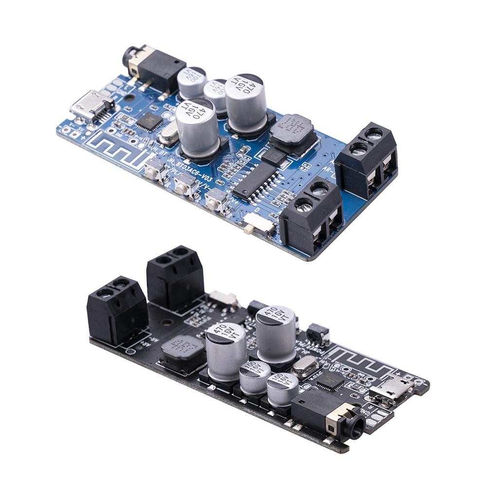 Tarus Bluetooth 5.0 Stereo DIY Power Amplifier Board with Button 3.5mm Stereo Bluetooth Power Amplifier