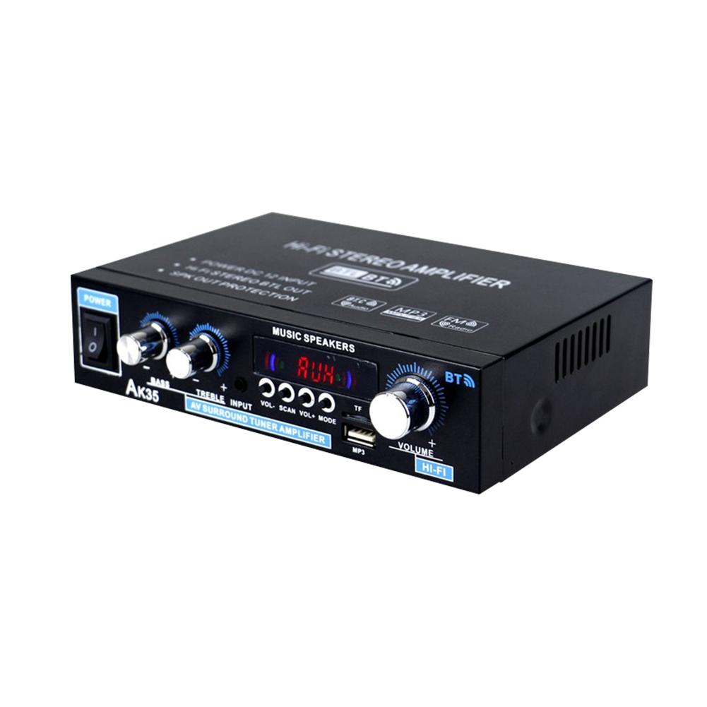 3C Consume AK35 800W Home Digital Amplifiers 12V Bass Audio Power 2 Channel Bluetooth Surround Sound AMP Hifi FM Digital Amplifier Stereo