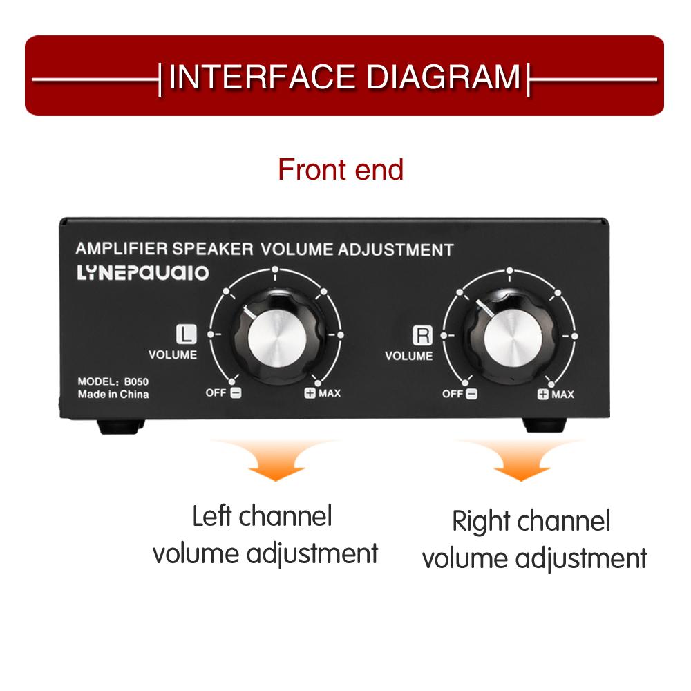 TOMTOP JMS 150W 14AWG Desktop Passive Speaker Volume Control Box Amplifier Speaker Volume Adjustment with