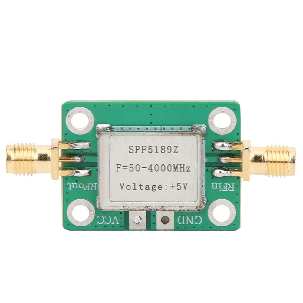 PJWWADQ SPF5189 0.6dB RF Amplifier Module 0.1-4000MHz Wideband LNA Signal Gain Receiver Board