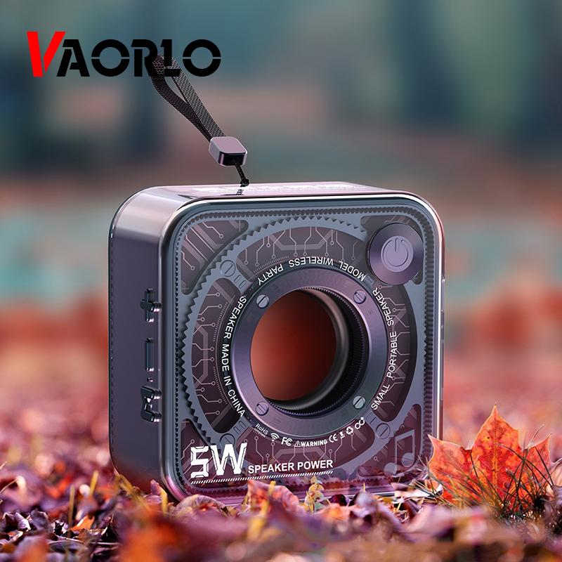 VAORLO Mini Bluetooth Speaker HiFi Subwoofer Support TF Card Play Portable 5W Super Bass Speaker For Smartphones Computer Laptop