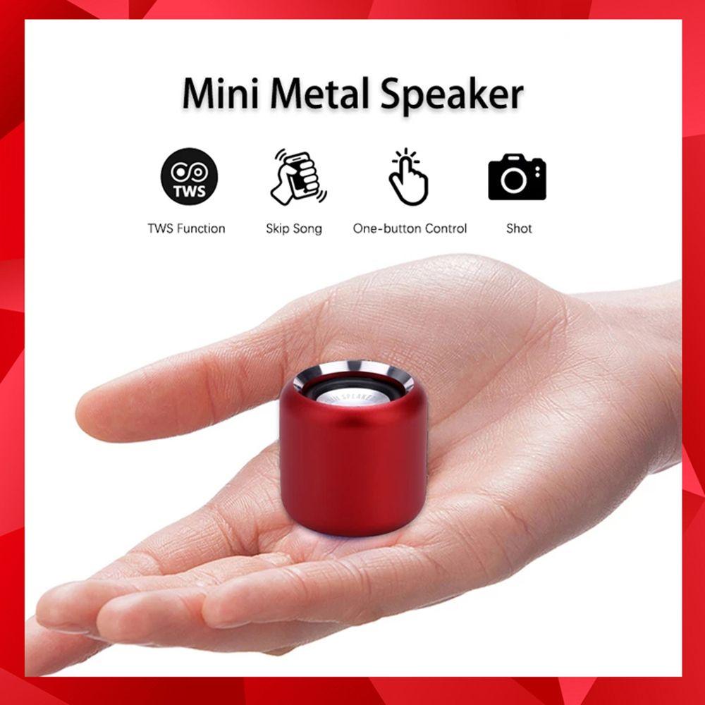 Better&Healthy Life Portable Metal Wireless Hifi Stereo Mini Speakers Subwoofer Music Player Wireless Bluetooth Speaker