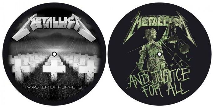 Metallica Master Of Puppets And Justice for All Turntable Slipmat Set