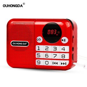 Goodday 2 KK-191 Mini Radio Speaker Mp3 Music Player Multifunctional Portable Recorder Built-in Rechargeable