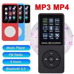ElectronicMall 1.8-Inch MP4 Player With Bluetooth 5.0 Mini MP3 Player Bluetooth Compatible E-Book Sports Walkman Student Recording Pen