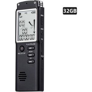 TOMTOP JMS 8GB OR 32GB Digital Voice Recorder Voice Activated Recorder MP3 Player 1536Kbps  Recording Noise