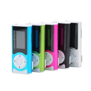 TOMTOP JMS Portable Mini MP3 Music Player Metal MP3 Player with LCD Screen LED Light Support TF Memory Card