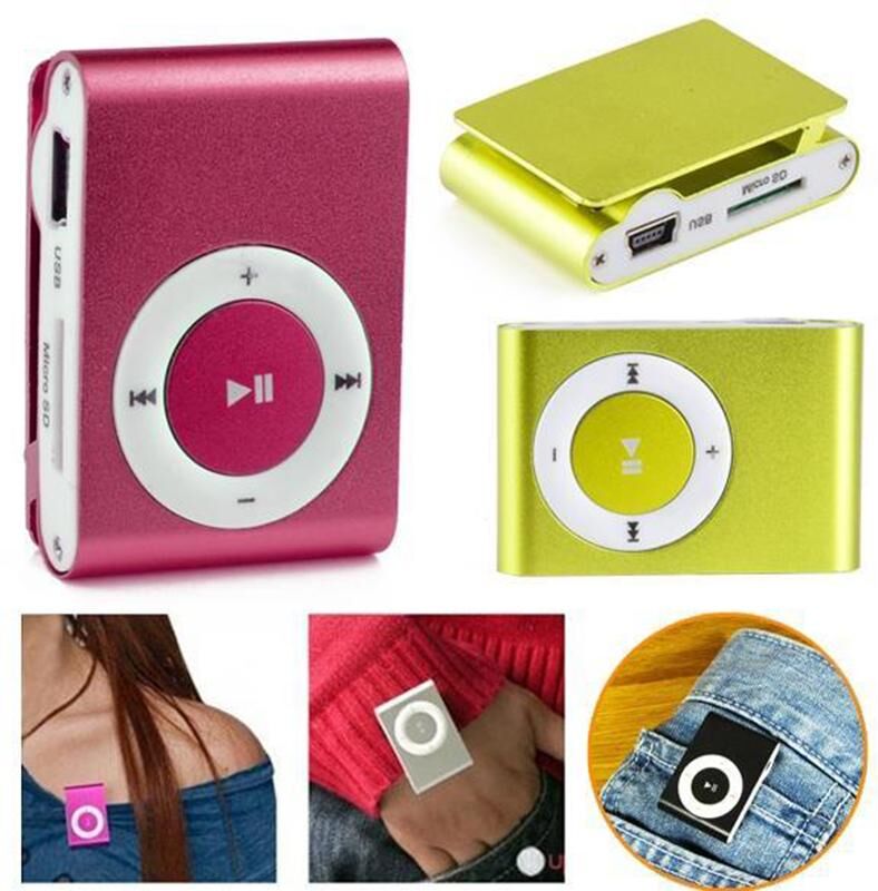 ready Micro 1 - 8GB SD Support Player TF Media Music MP3 Random USB Metal Clip Delivery Fashoin Mini