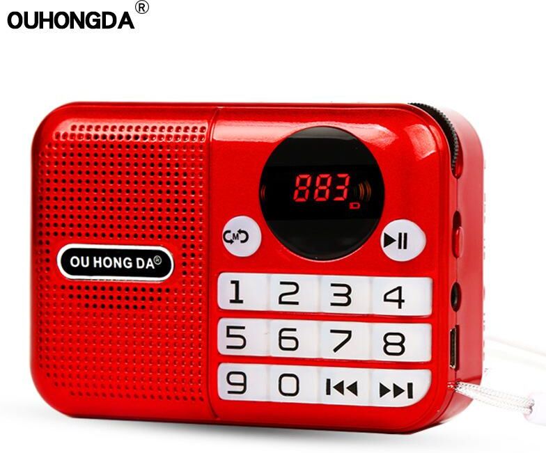 Goodday 2 KK-191 Mini Radio Speaker Mp3 Music Player Multifunctional Portable Recorder Built-in Rechargeable