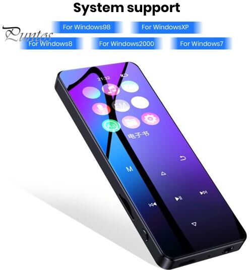 Computer Life 16GB Touch MP3 Player with Bluetooth-compatible Lossless Sound Quality Recording Student Edition Audio Player