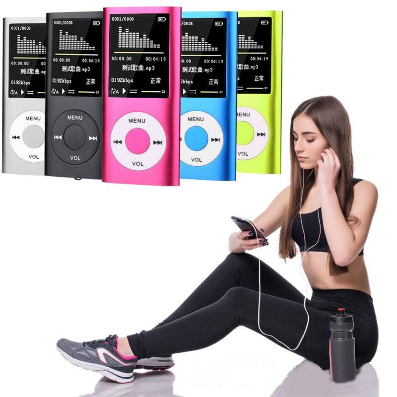 Orianna Colorful MP3 Music Player HIFI MP3 Player Digital LCD Screen Voice Recording FM Radio Support Multiple Languages