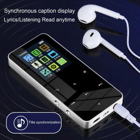 LOMEII Electronic MP3 Player with 30-Hour Battery 16GB Memory TF Card Support Clear Sound Bluetooth-compatible 5.2 MP3 Player